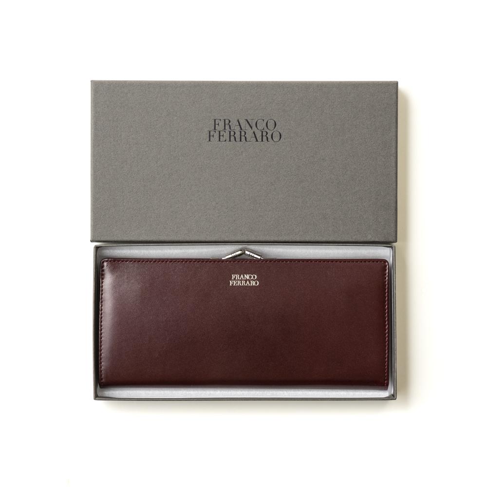 FRANCO FERRARO(フランコフェラーロ) 日本製牛革口金長財布 S